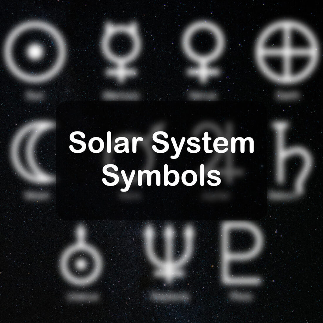 Bundle of Solar System Symbols cover image.
