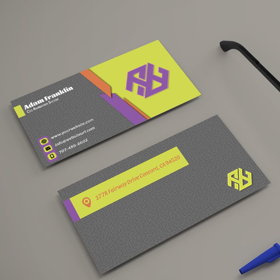 Minimal Creative Business Card Template Cover Image.