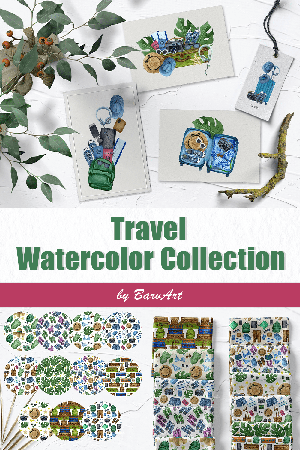 travel watercolor collection pinterest
