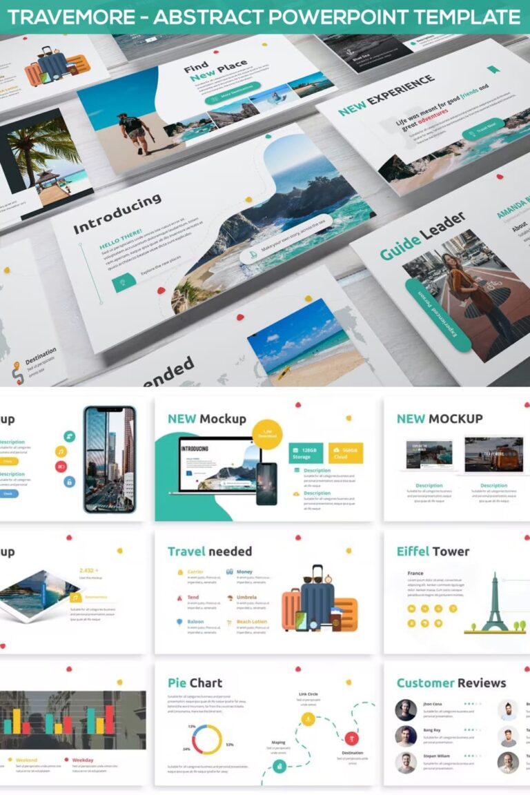 Travemore - Abstract Powerpoint Template – MasterBundles