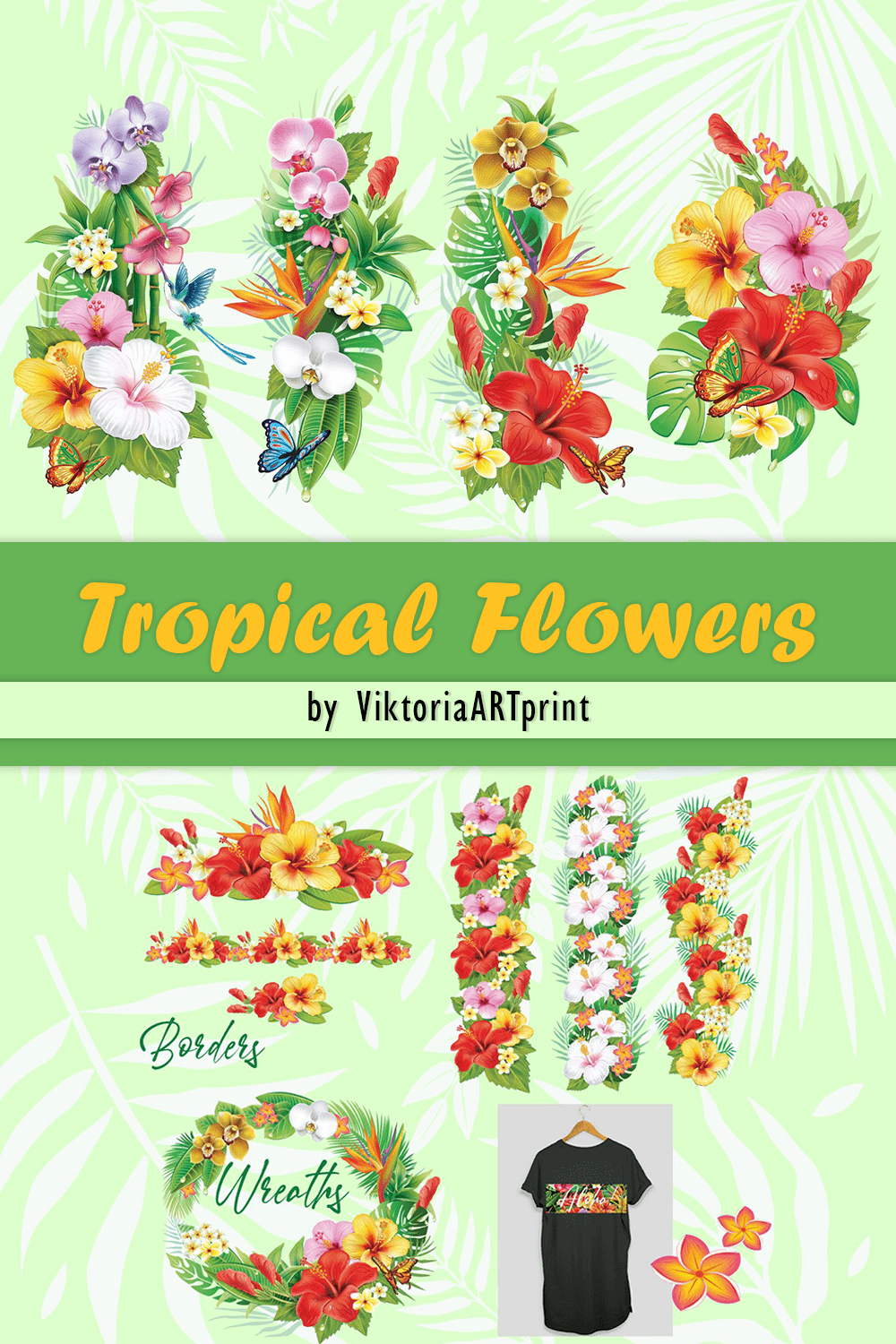 tropical flowers pinterest