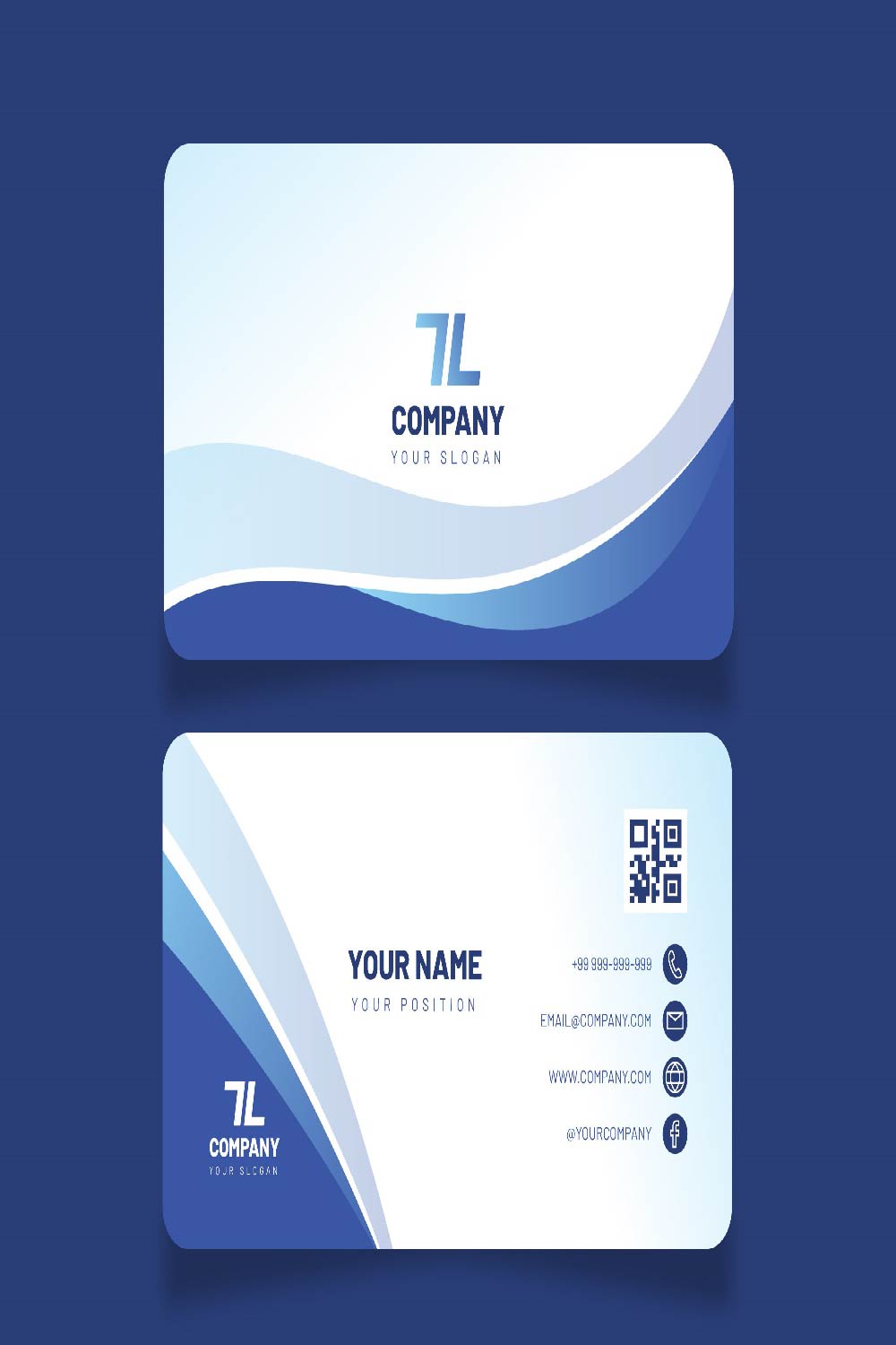 Business Card Template Canva pinterest.