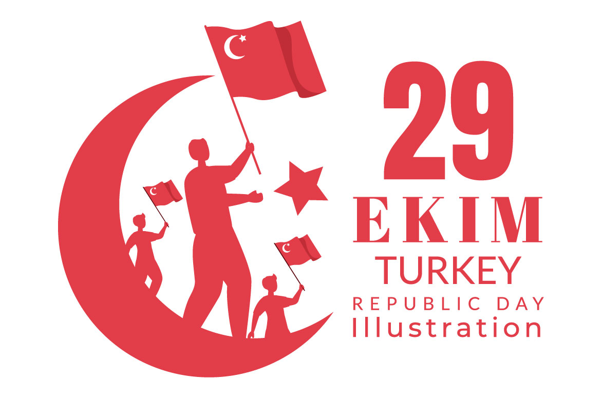 14 Republic Day Turkey Illustration Facebook Image.