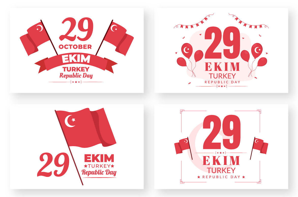 14 Republic Day Turkey Illustration Examples.
