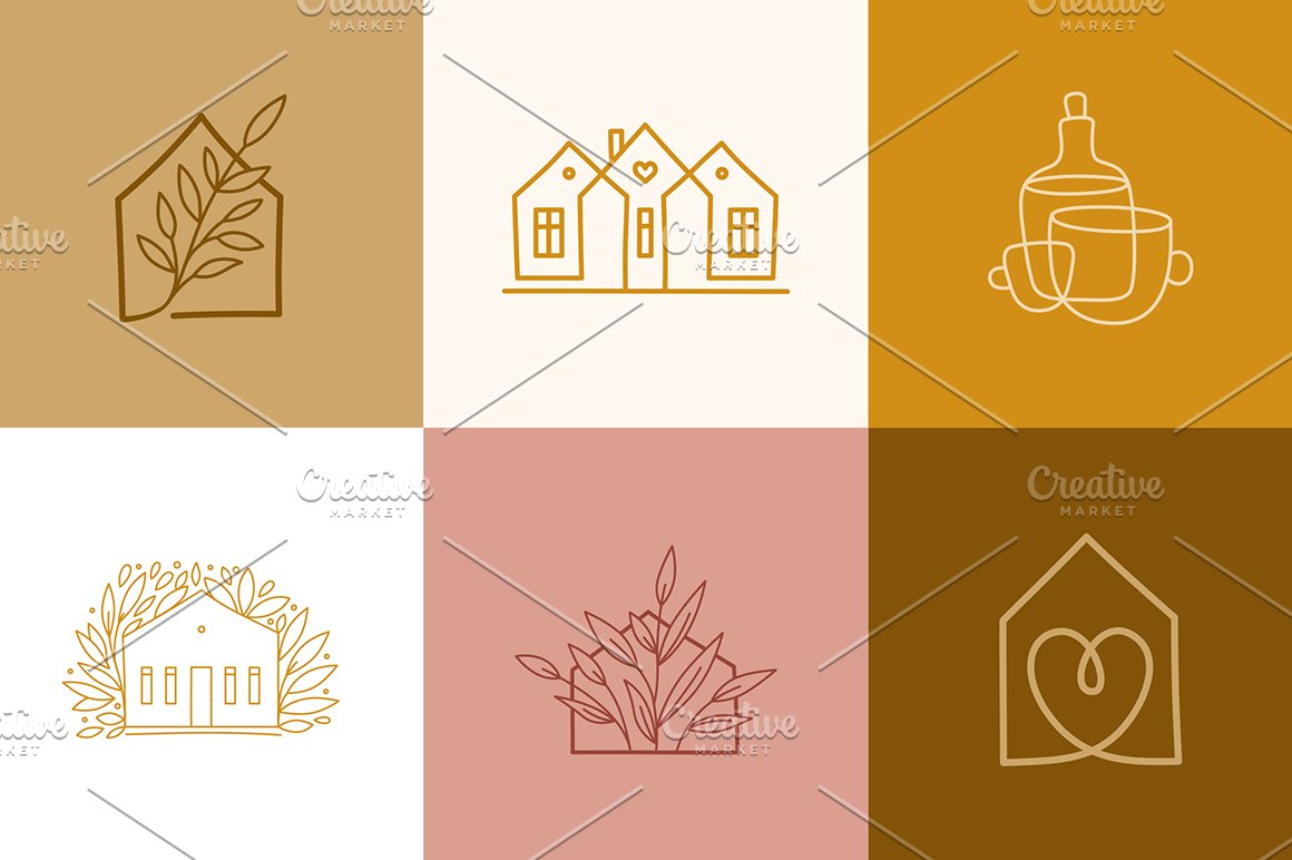 Delicate home logos for something special.