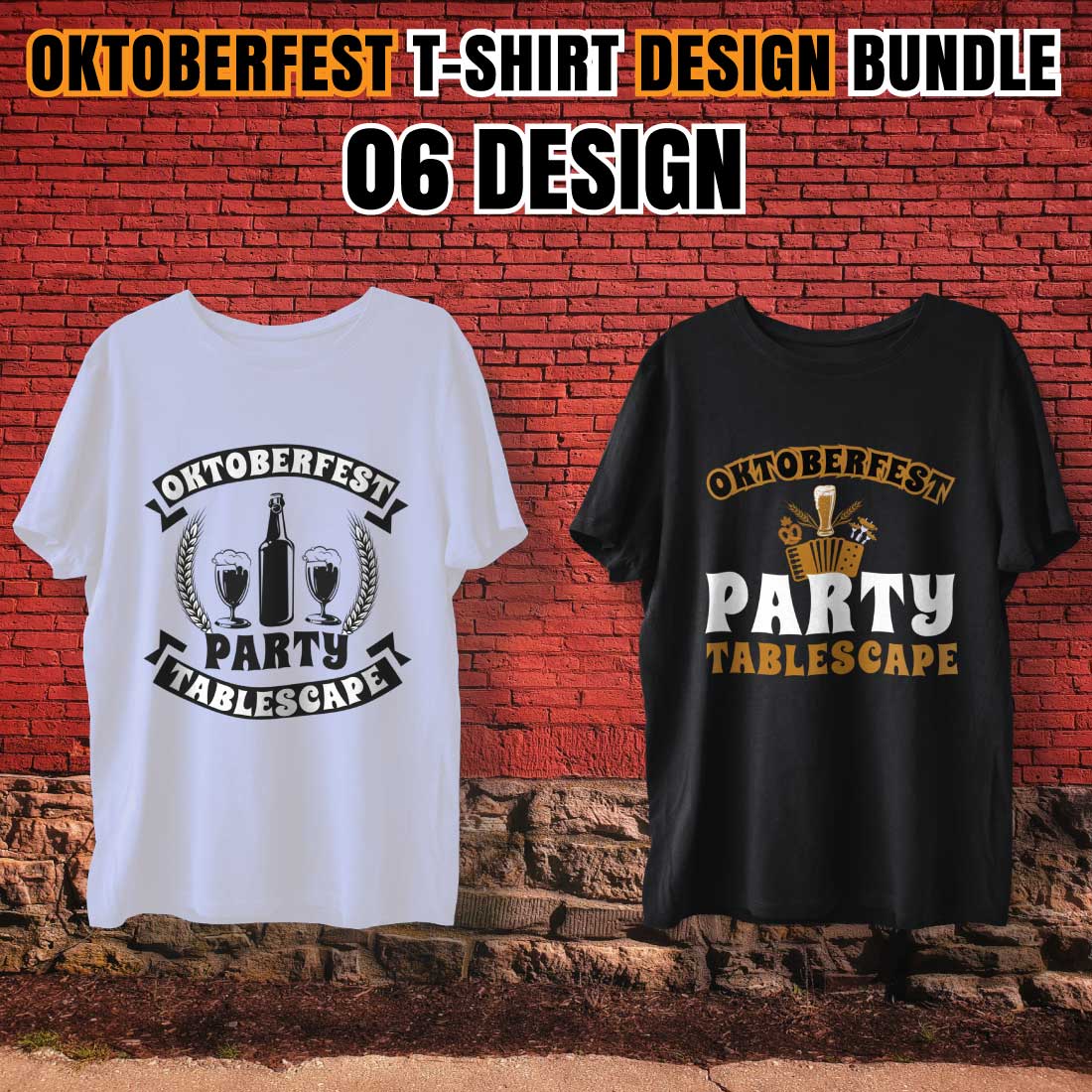7 Print Ready Oktoberfest T-Shirt Design Bundle facebook image.