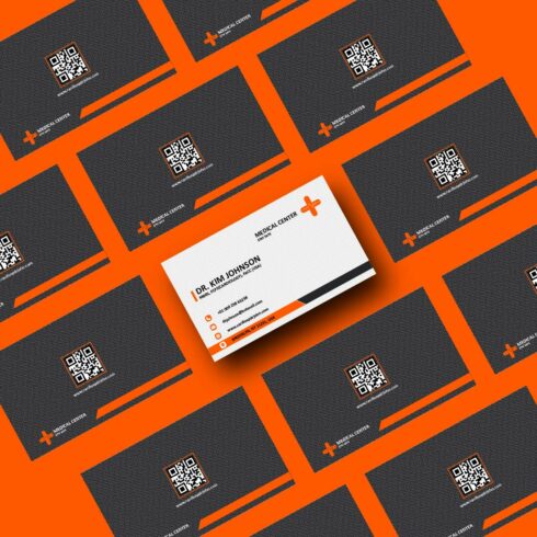 Professional and unique Double sided Business Card Design Template cover image.