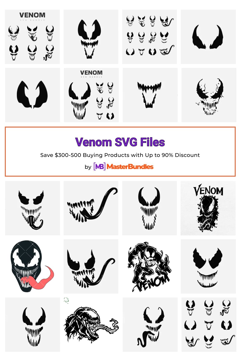 Venom SVG Files for pinterest.