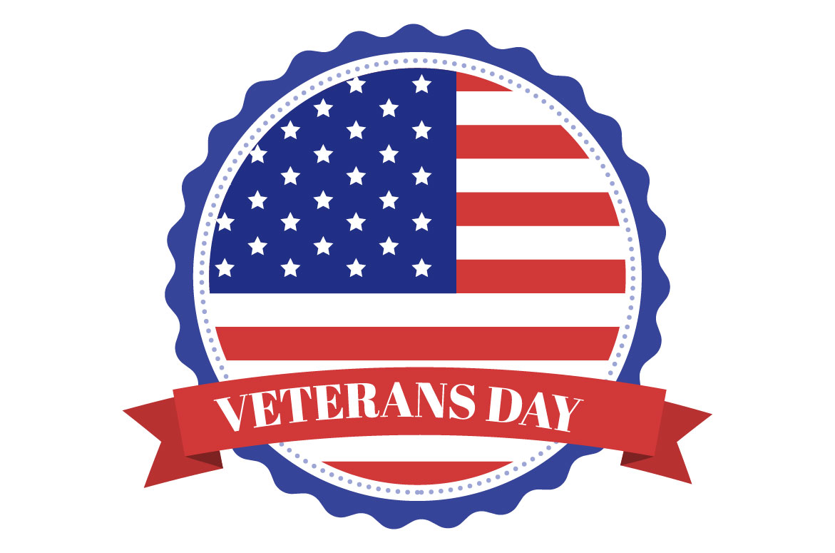 14 Veterans Day Design Illustration Badge.