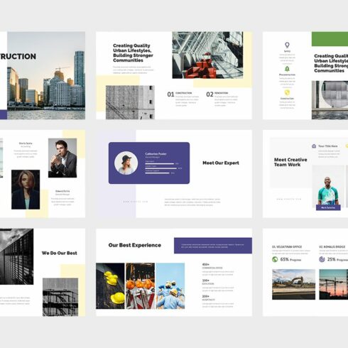 Videta: Construction Powerpoint Template | Master Bundles