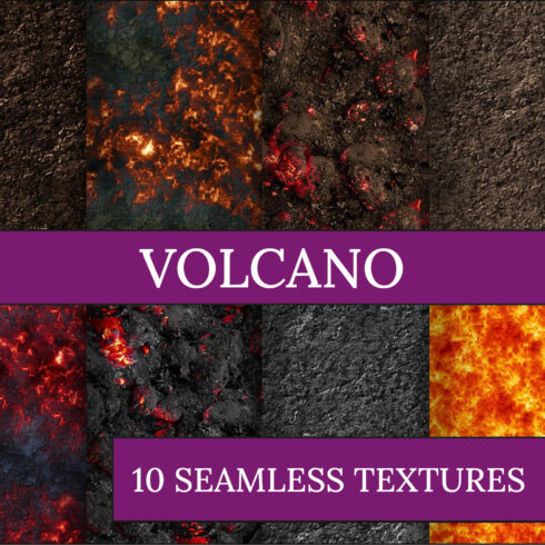 Volcano 10 Seamless Textures - main image preview.