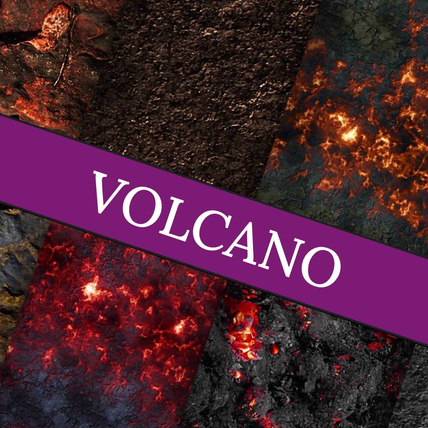 Volcano 10 Seamless Textures Created By Harmonia & NM by Nessaja1982.