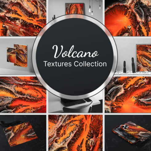 Volcano textures collection - main image preview.