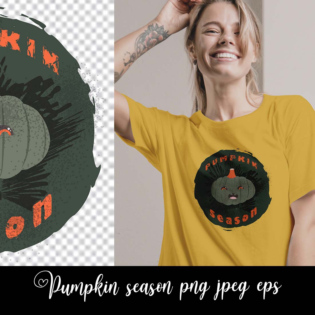 Halloween Pumpkin Season Sublimation preview image.