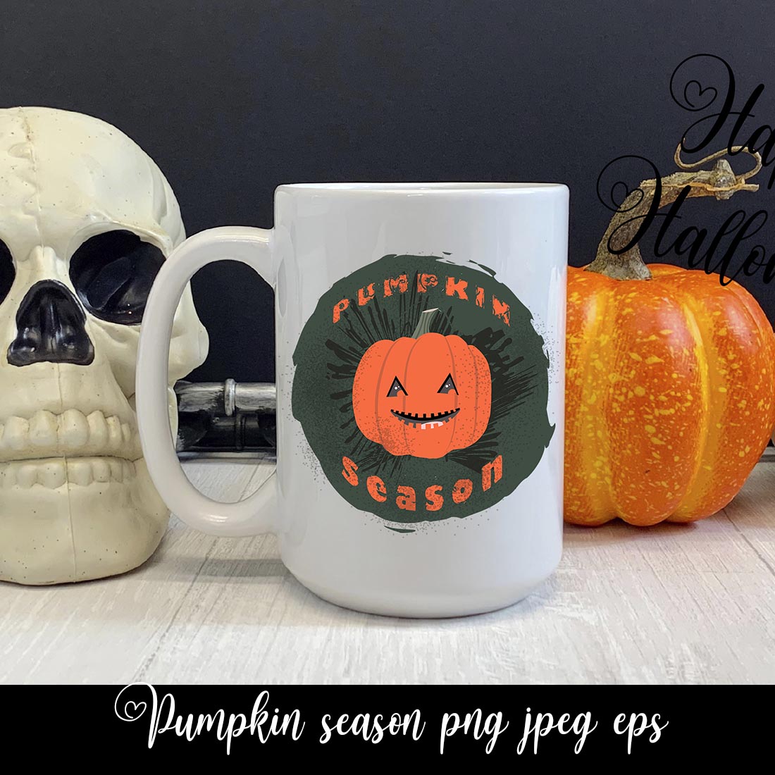 Halloween Smiling Pumpkin Sublimation preview image.