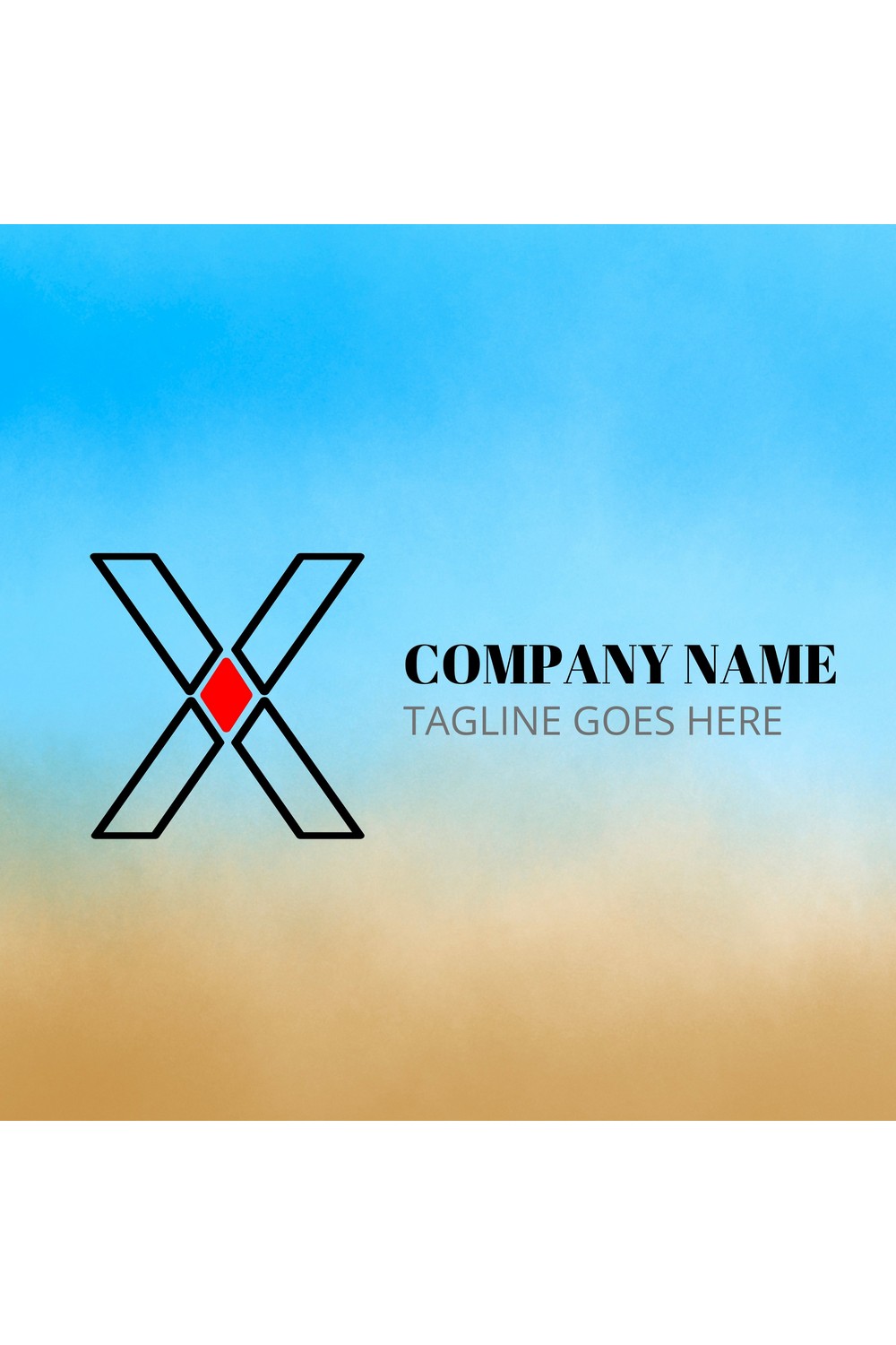 X Letter Logo Template