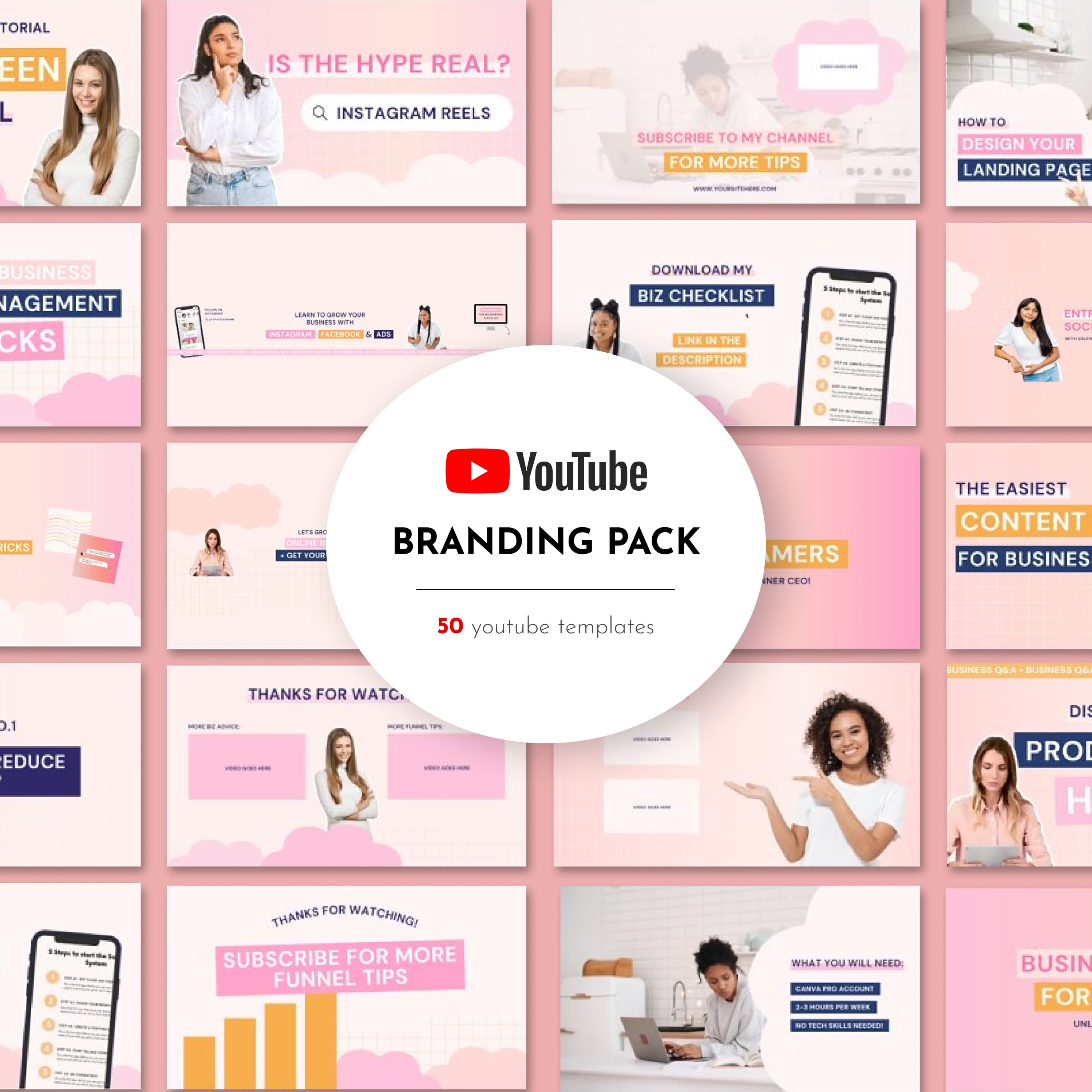 Youtube Branding Templates Pack.