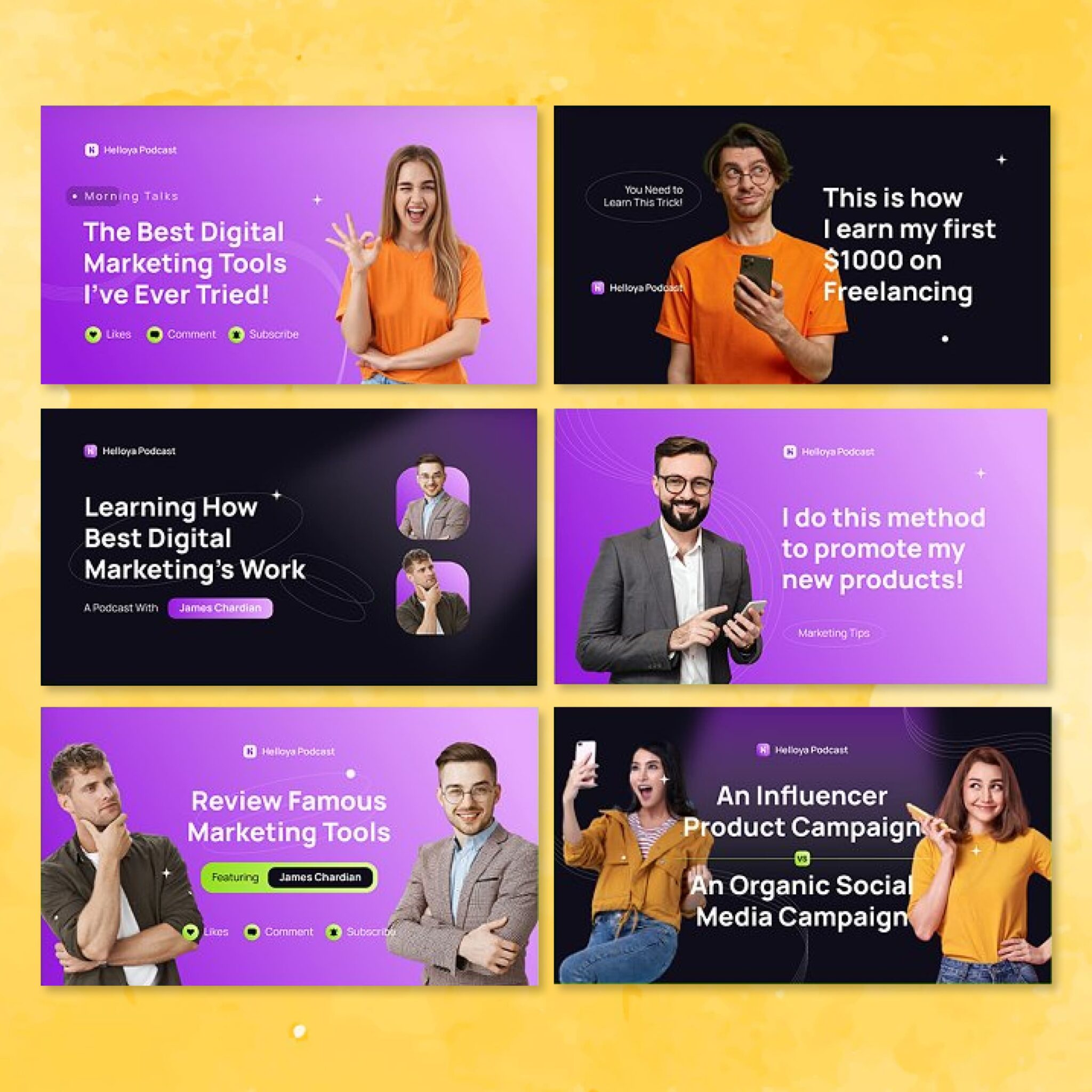 Youtube Thumbnail Template – MasterBundles