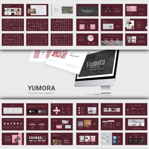 Yumora pharmaceutical business powerpoint - main image preview.