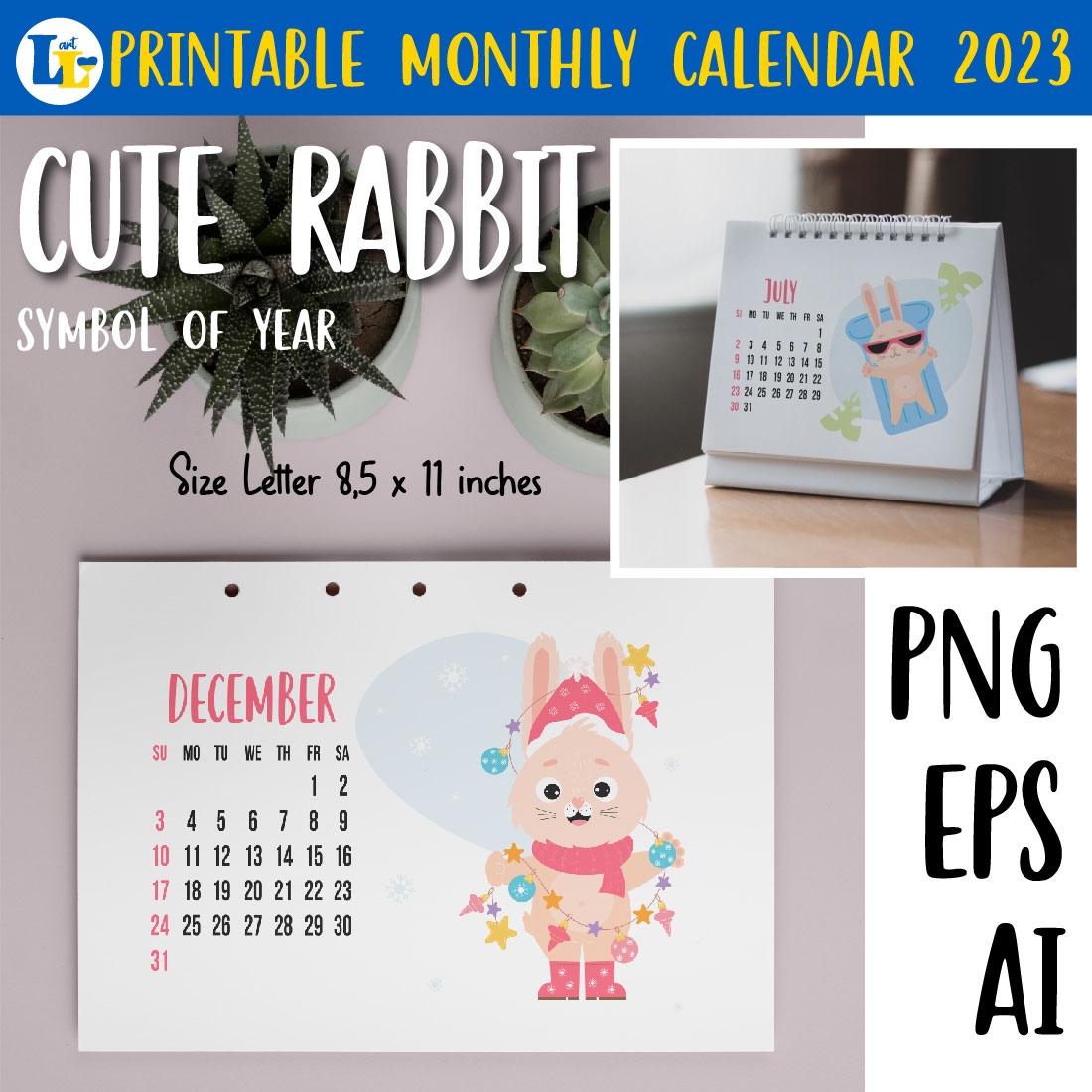 Printable Monthly Template Calendar 2023 previews.