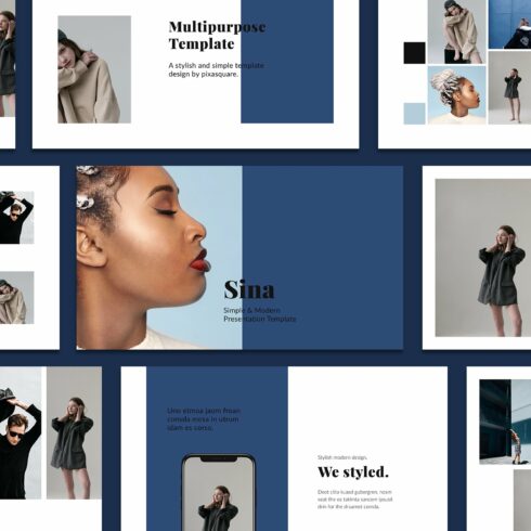 SINA - Powerpoint Style Template | Master Bundles