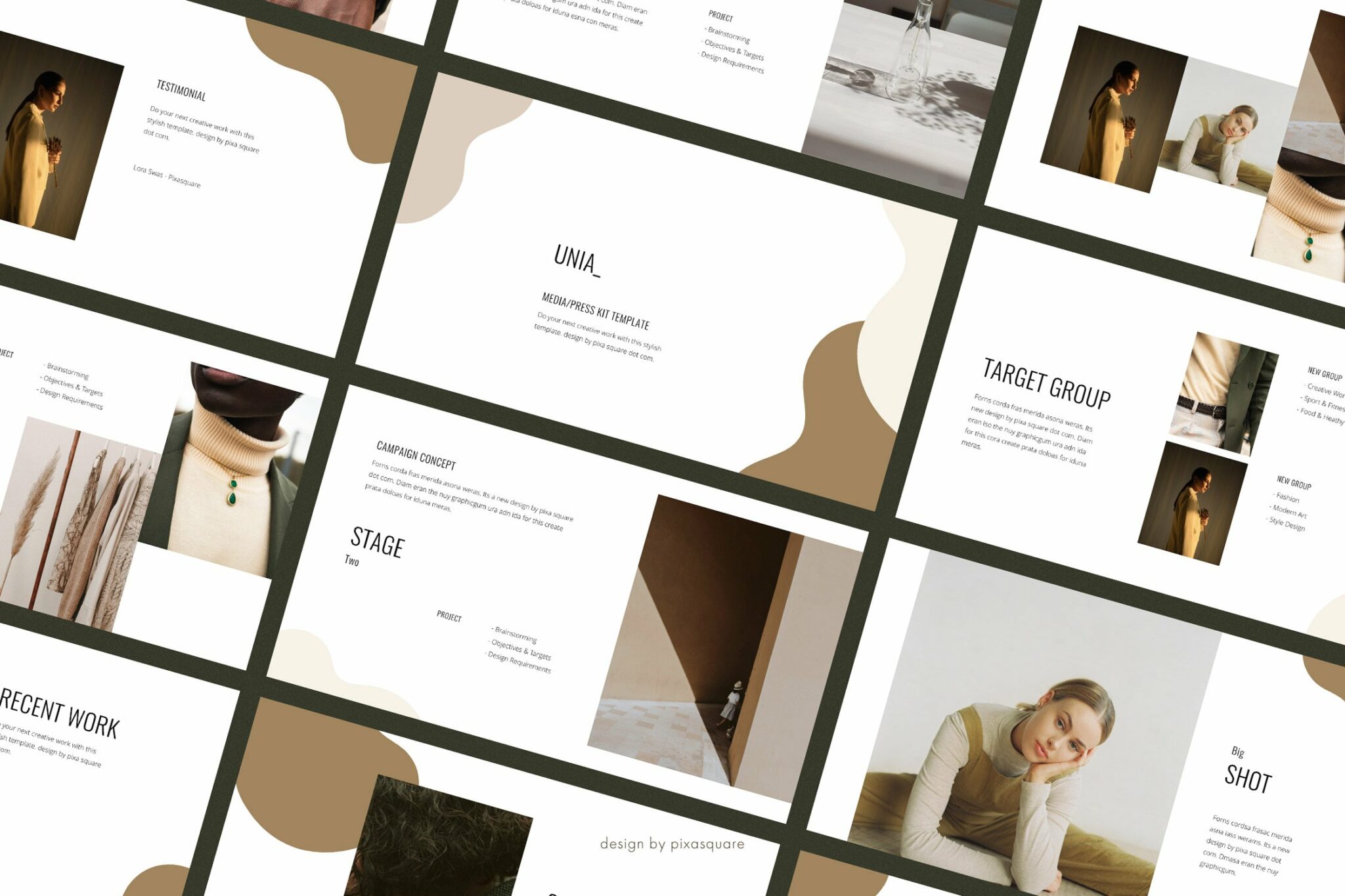 UNIA Media Kit Powerpoint Template – MasterBundles