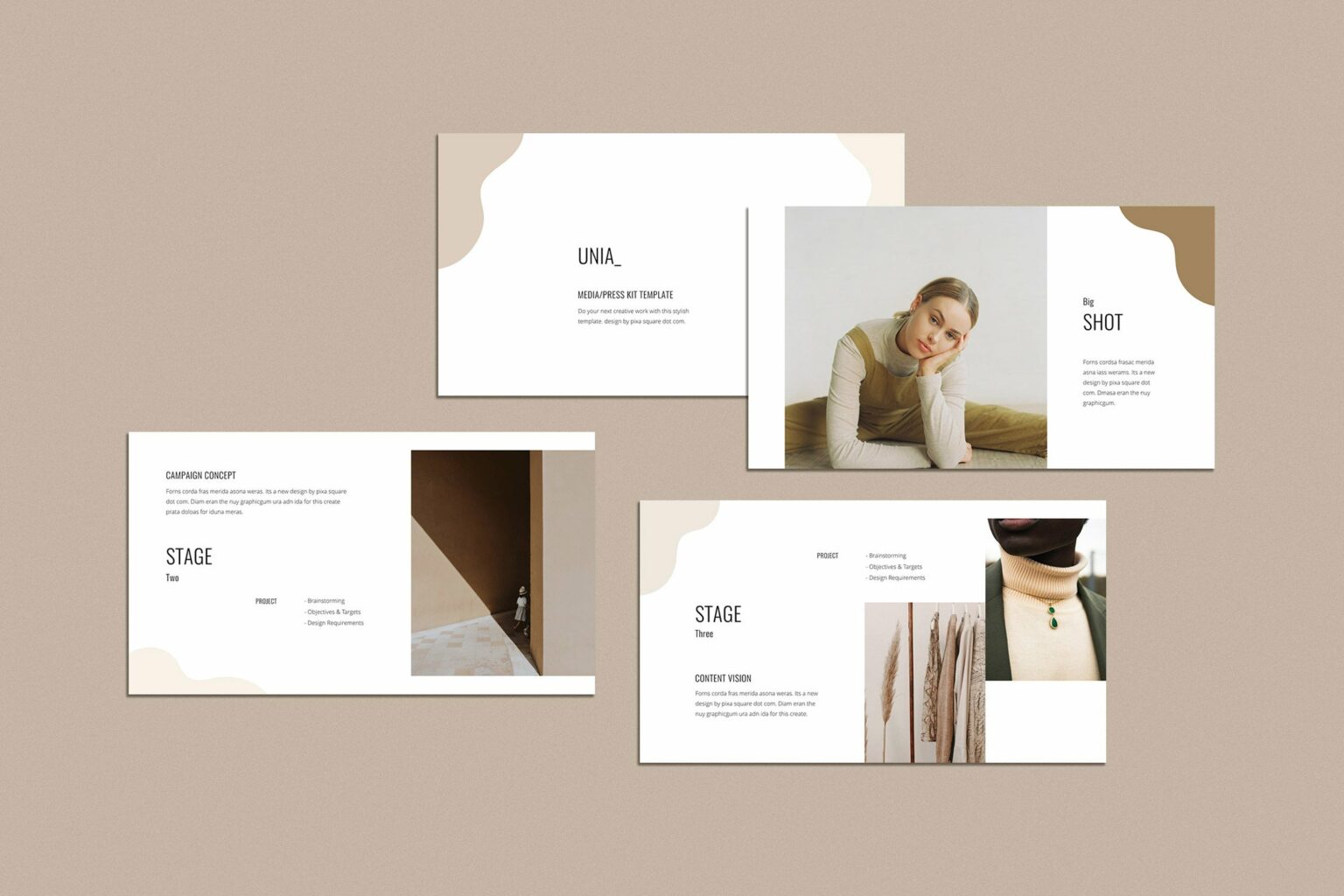 UNIA Media Kit Google Slide Template – MasterBundles