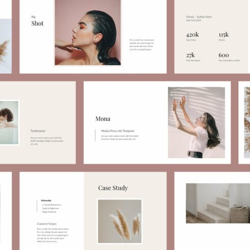 MONA - Media Kit Corporate Powerpoint Template – MasterBundles