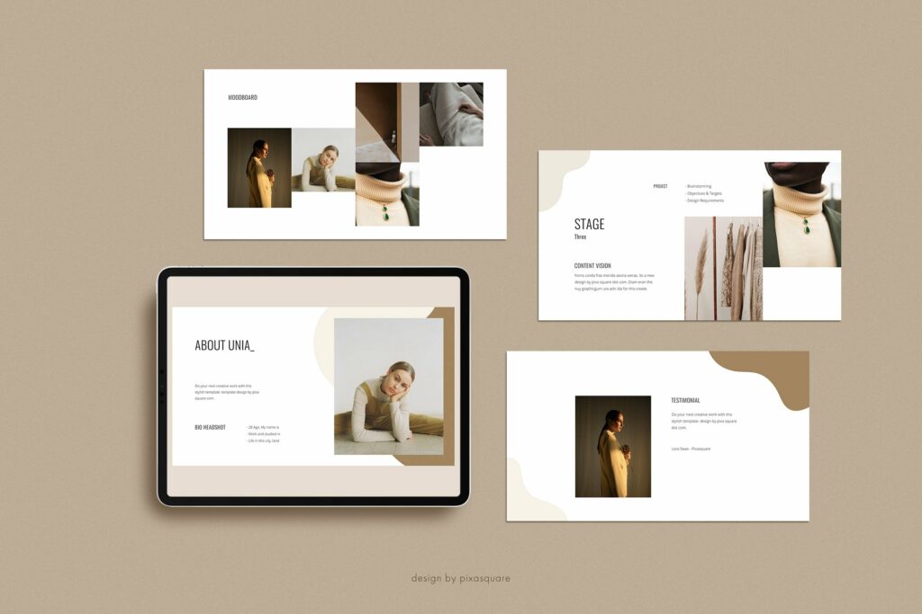 UNIA Media Kit Powerpoint Template – MasterBundles