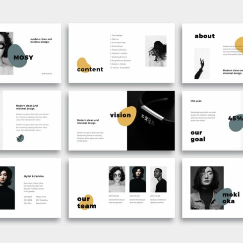 MOSY - Modern Powerpoint Template | Master Bundles