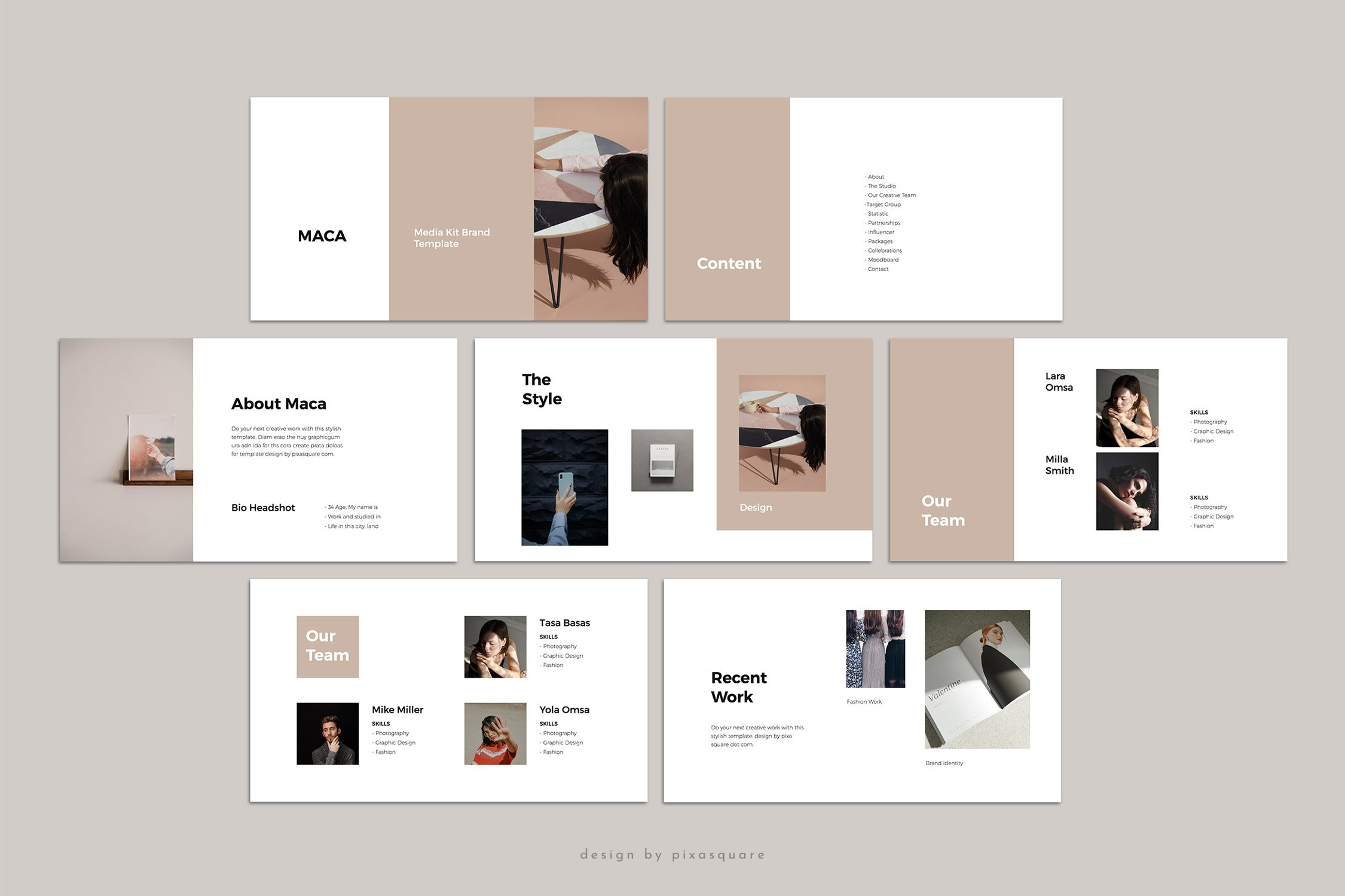 Cool stylish template in a minimalistic style.