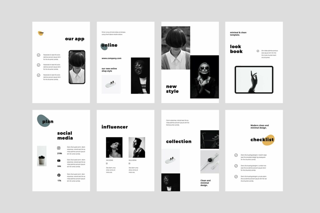 MOSY Powerpoint A4 Vertical Template – MasterBundles