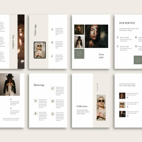 LORA - Vertical Powerpoint Template | MasterBundles