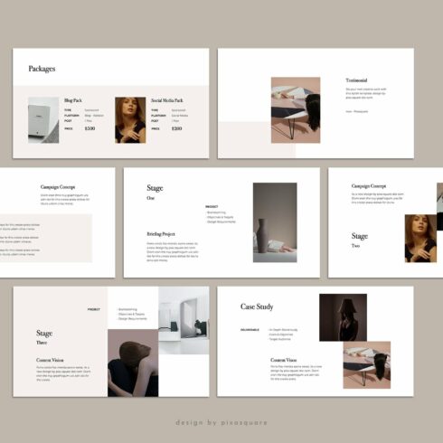 DONA Media Kit Google Slide Template | Master Bundles