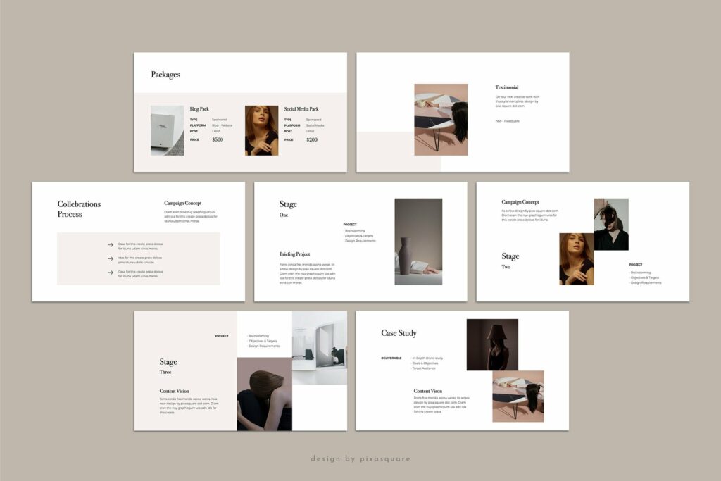 DONA - Media Kit Powerpoint Template – MasterBundles