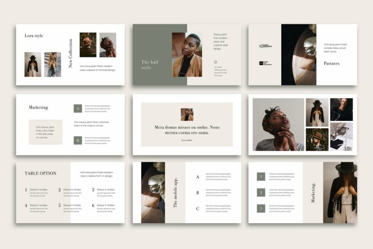 LORA - Powerpoint Template – MasterBundles