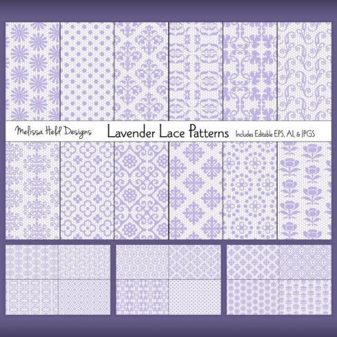 Lavender Lace Patterns.