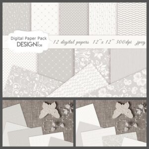 Wedding Digital Paper Pack, Wedding Patterns, Lace Papers – MasterBundles