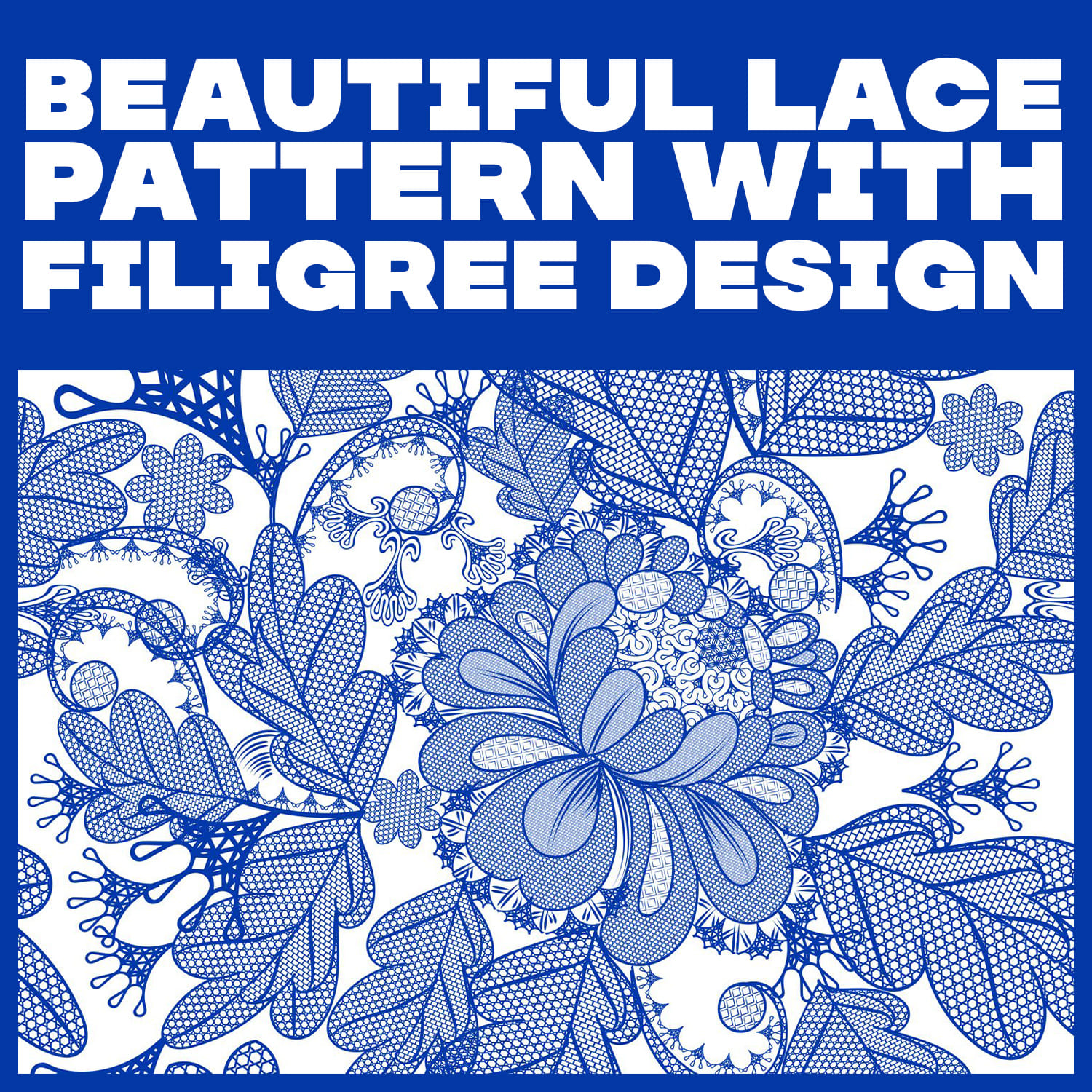 Beautiful Lace Pattern With Filigree Design.