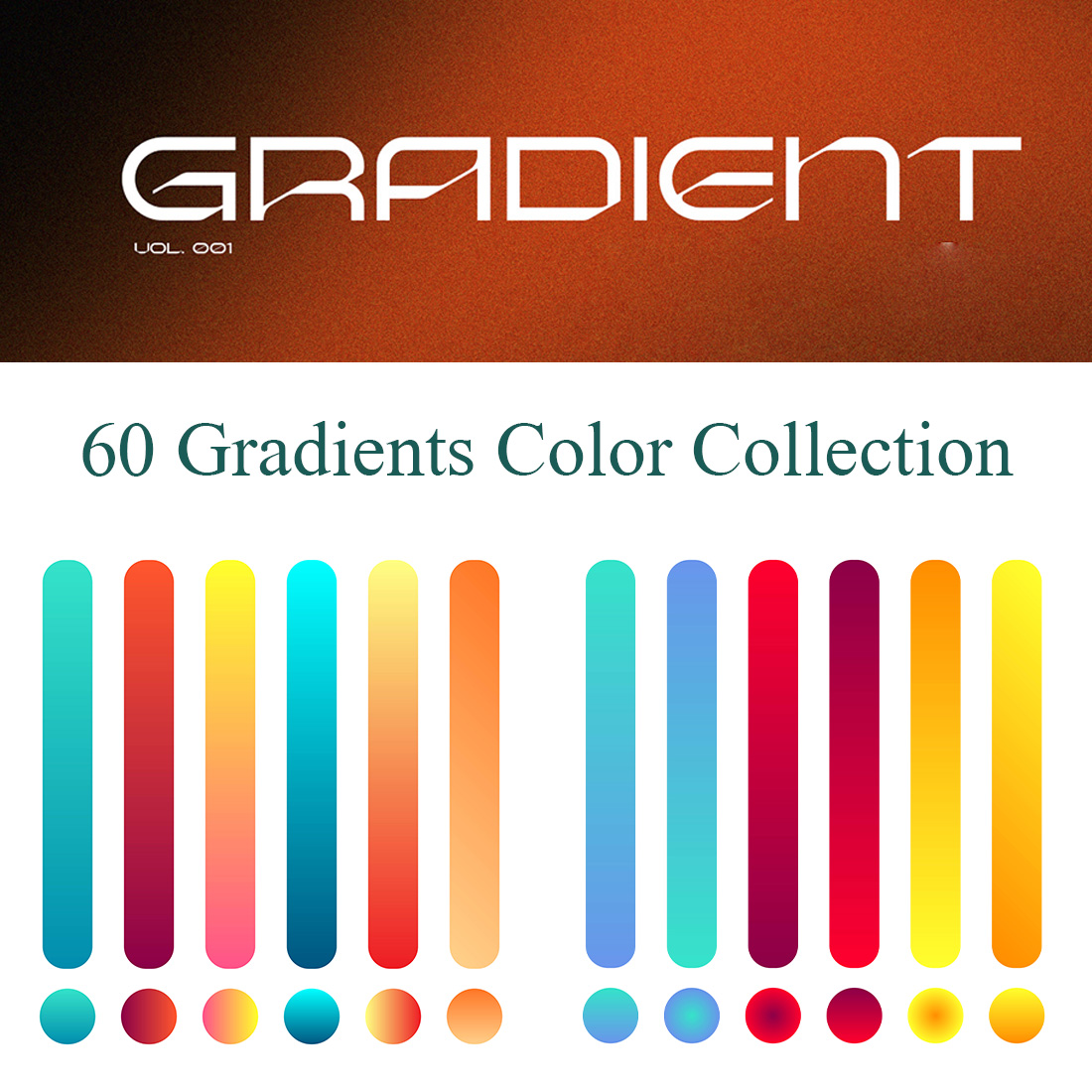 60 Premium Gradients Colors Pack - MasterBundles