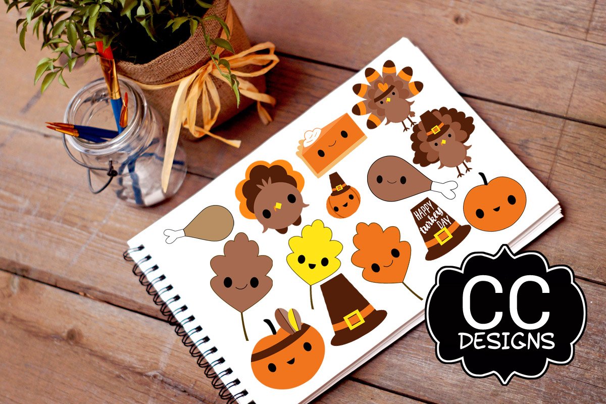 Use this autumn collection for stickers or something else.