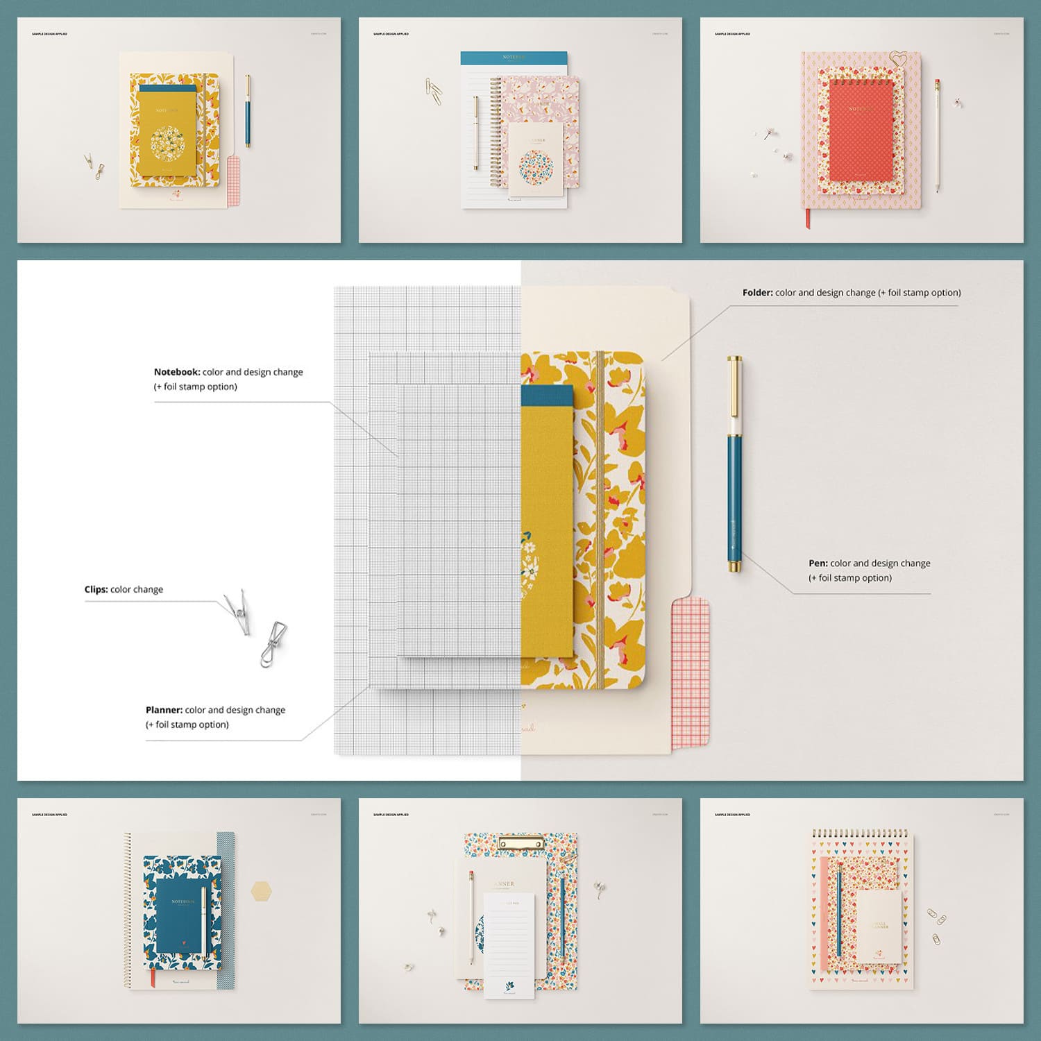 A set of stationery images with great designs.