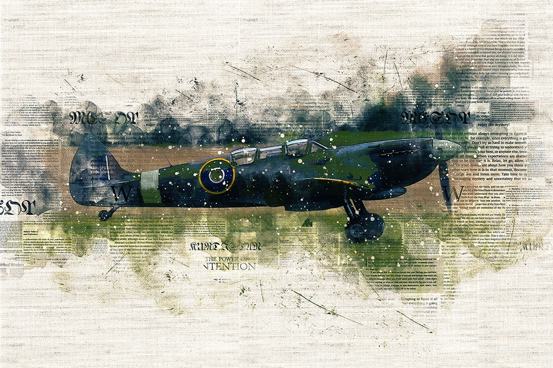 Aircraft Printable Graphics with Rustic Style Preview image.
