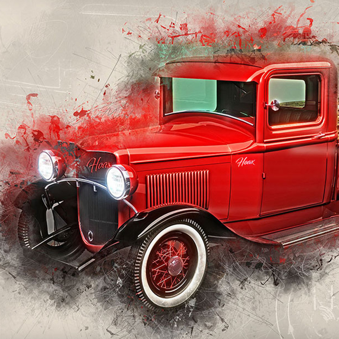 Old Trucks Printable HQ Graphics with Country Style cover image.