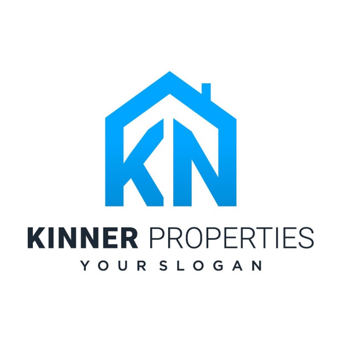 KN House Logo Vector Design preview image.