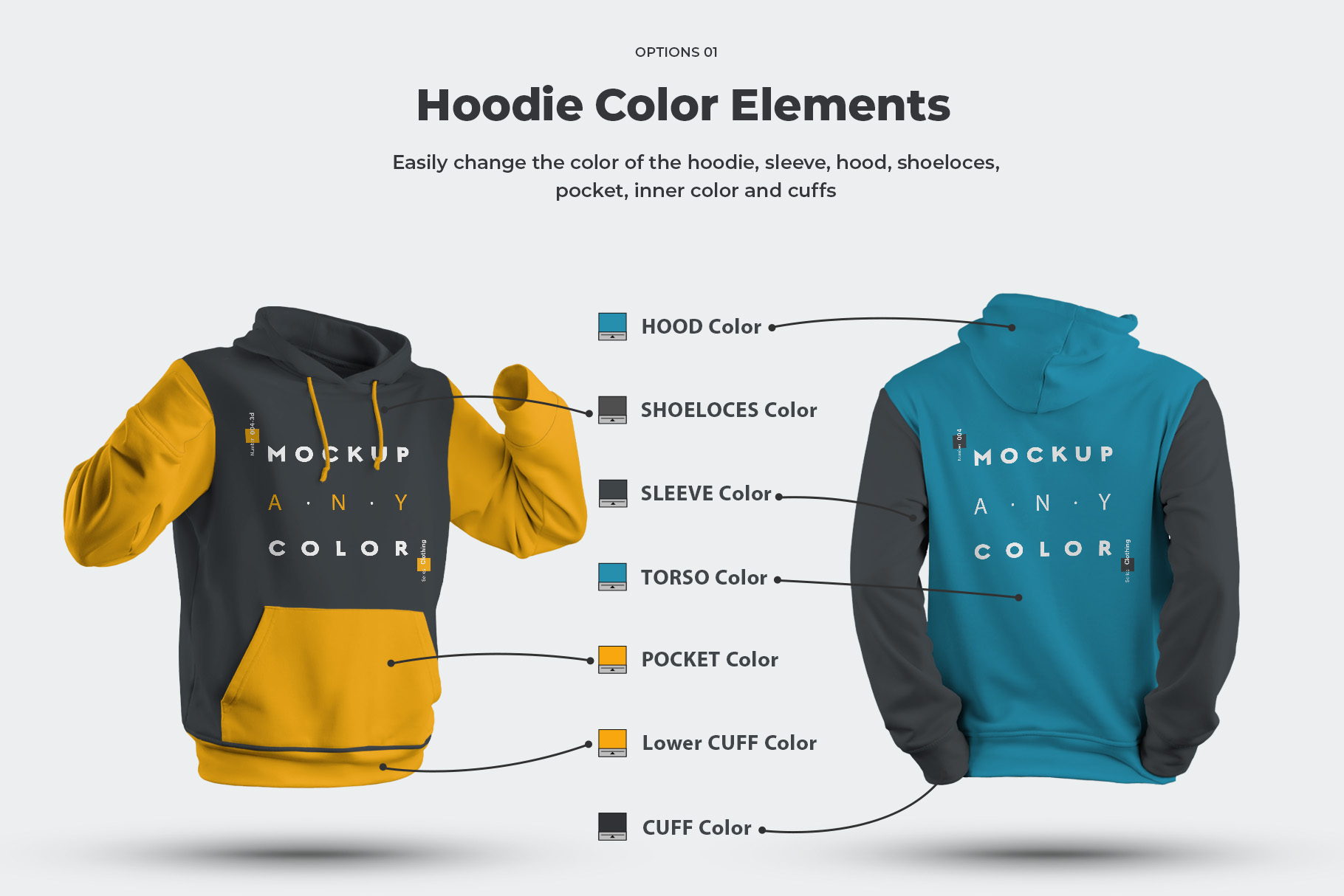 8 Hooddie Men Mockups facebook image.