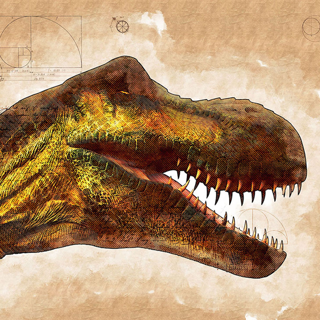 Dino HQ Graphics with Rustic Style cover image.