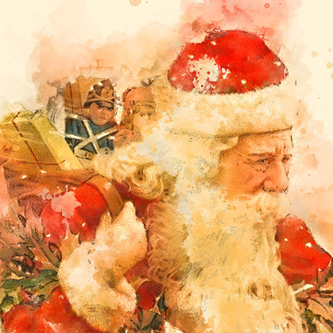 Christmas Santa Graphics with Artistic Style cover image.