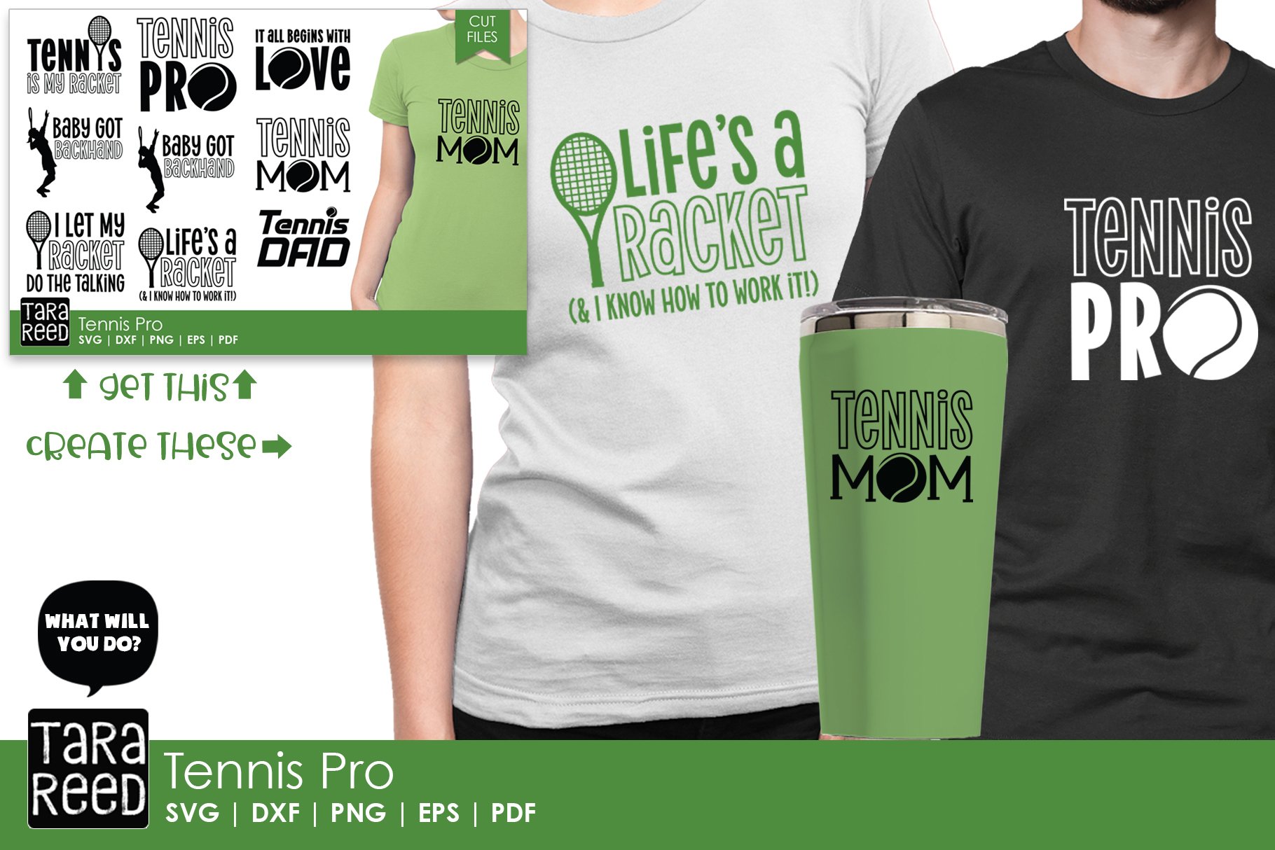 Some examples of using tennis prints.