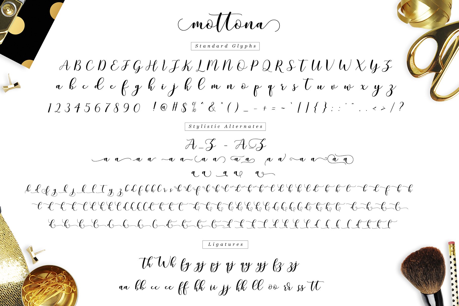 General view of Mottona font.